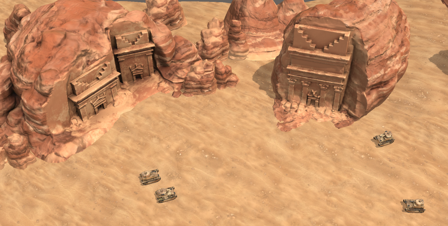 Age of Steel - Desert battlefield landscape