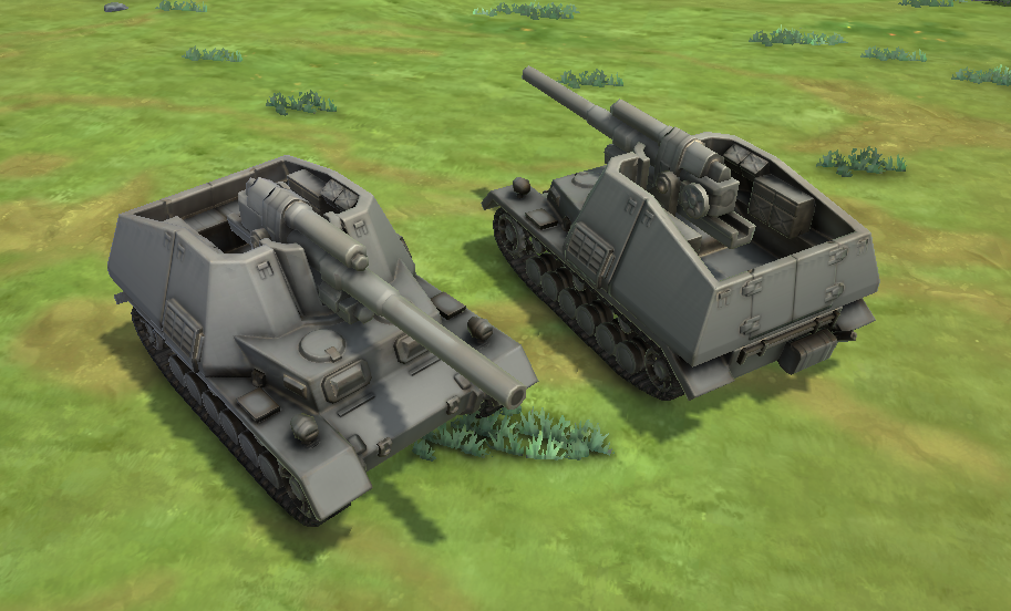 Age of Steel - Artillery tank in battle